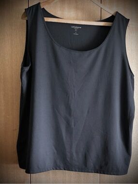 Liz Claiborne Black Scoop Neck Tank Top